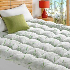 Mattress Topper Full XL Size Viscose Made from Bamboo Pillow Top Mattress Topper